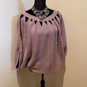 Lane Bryant Dolman sleeve cutout sweater